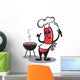 BBQ Hot Dog Wall Decal