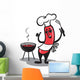 BBQ Hot Dog Wall Decal