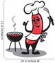 BBQ Hot Dog Wall Decal