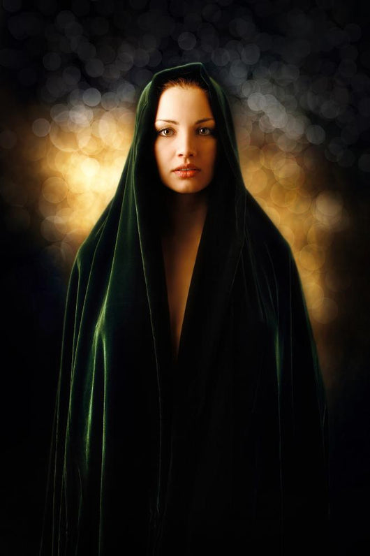 Inspired Beautiful Woman Covered Wall Mural