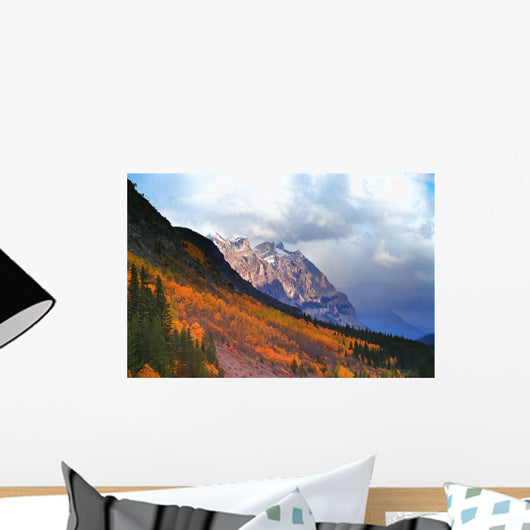 Mountain Slope In Fall Wall Mural