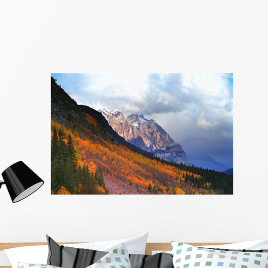 Mountain Slope In Fall Wall Mural