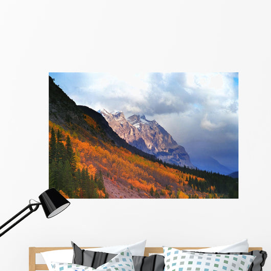 Mountain Slope In Fall Wall Mural