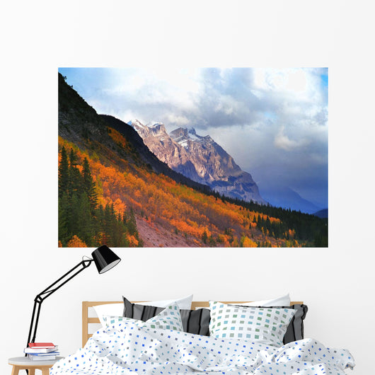 Mountain Slope In Fall Wall Mural
