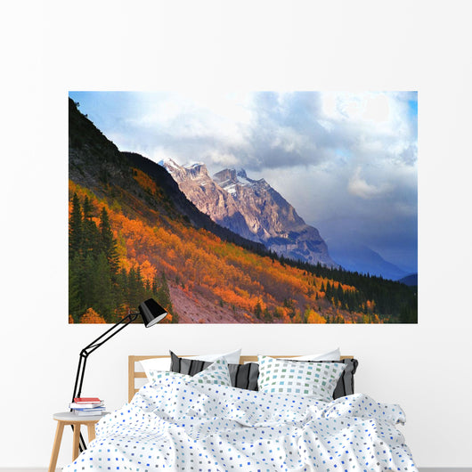 Mountain Slope In Fall Wall Mural
