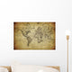 Vintage Map World 1814 Wall Decal