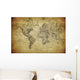Vintage Map World 1814 Wall Decal