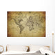 Vintage Map World 1814 Wall Decal