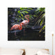 Goose Stepping Flamingo's Wall Mural