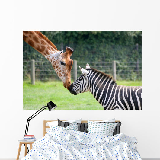 Large Funny Jungle Giraffe Zebra Monkey Door Decor Wall Decals