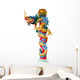 Chinese dragon statue isolated on white background Wall Decal