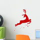 Vector illustration of a red reindeer Wall Decal