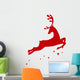 Vector illustration of a red reindeer Wall Decal