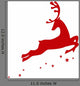 Vector illustration of a red reindeer Wall Decal