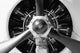 Old Aircraft Engine - Abstract Frontal in B&w Wall Mural