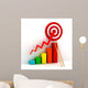 Business Graph with Rising Wall Decal