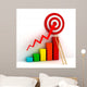 Business Graph with Rising Wall Decal