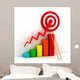 Business Graph with Rising Wall Decal