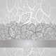 Luxury Silver Leaves Lace