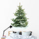 Fur Tree White Wall Decal
