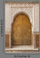 Brass Decorated Moroccan Door