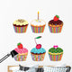 Simple Birthday Cupcake Wall Decal