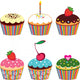 Simple Birthday Cupcake Wall Decal