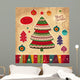 Vintage Christmas Vector Card