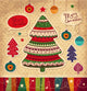 Vintage Christmas Vector Card
