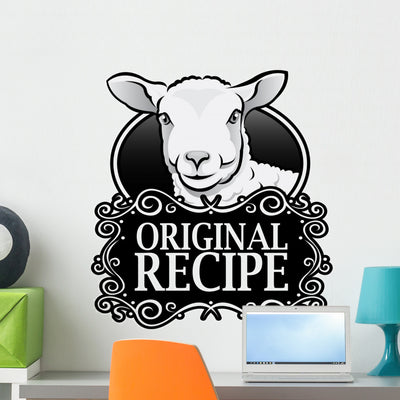 Original Recipe Lamb Royal Wall Decal shown on a wall