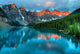 Moraine Lake Sunrise Colorful