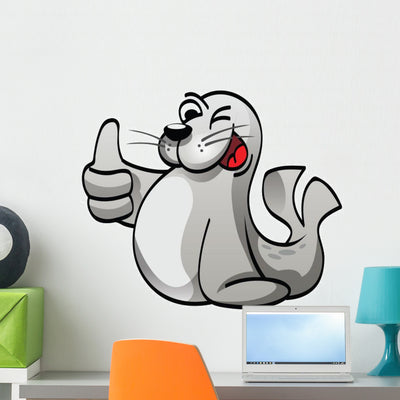 Animal Concept Wall Decal shown on a wall