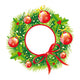 Christmas Wreath,christmas Tree,christmas, New Year ,,background Wall Decal