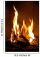Fireplace Flames Wall Mural