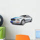 Silver Muscle Car Wall Decal