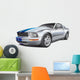 Silver Muscle Car Wall Decal