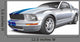 Silver Muscle Car Wall Decal