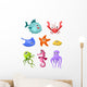 Underwater Set Wall Decal Sticker Set