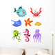 Underwater Set Wall Decal Sticker Set