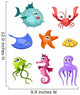 Underwater Set Wall Decal Sticker Set