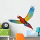 Scarlet Macaw Flying 2 Wall Decal