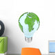 Light Bulb and World Wall Decal