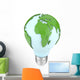 Light Bulb and World Wall Decal