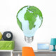 Light Bulb and World Wall Decal