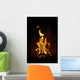 Fireplace Flames Wall Mural