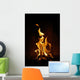 Fireplace Flames Wall Mural