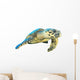 Hawksbill Sea Turtle White Wall Decal
