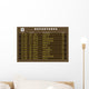 Departures board vector - Europe destinations Wall Mural