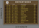 Departures board vector - Europe destinations Wall Mural