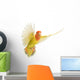 Portrait Rosy-faced Lovebird Flying Wall Decal